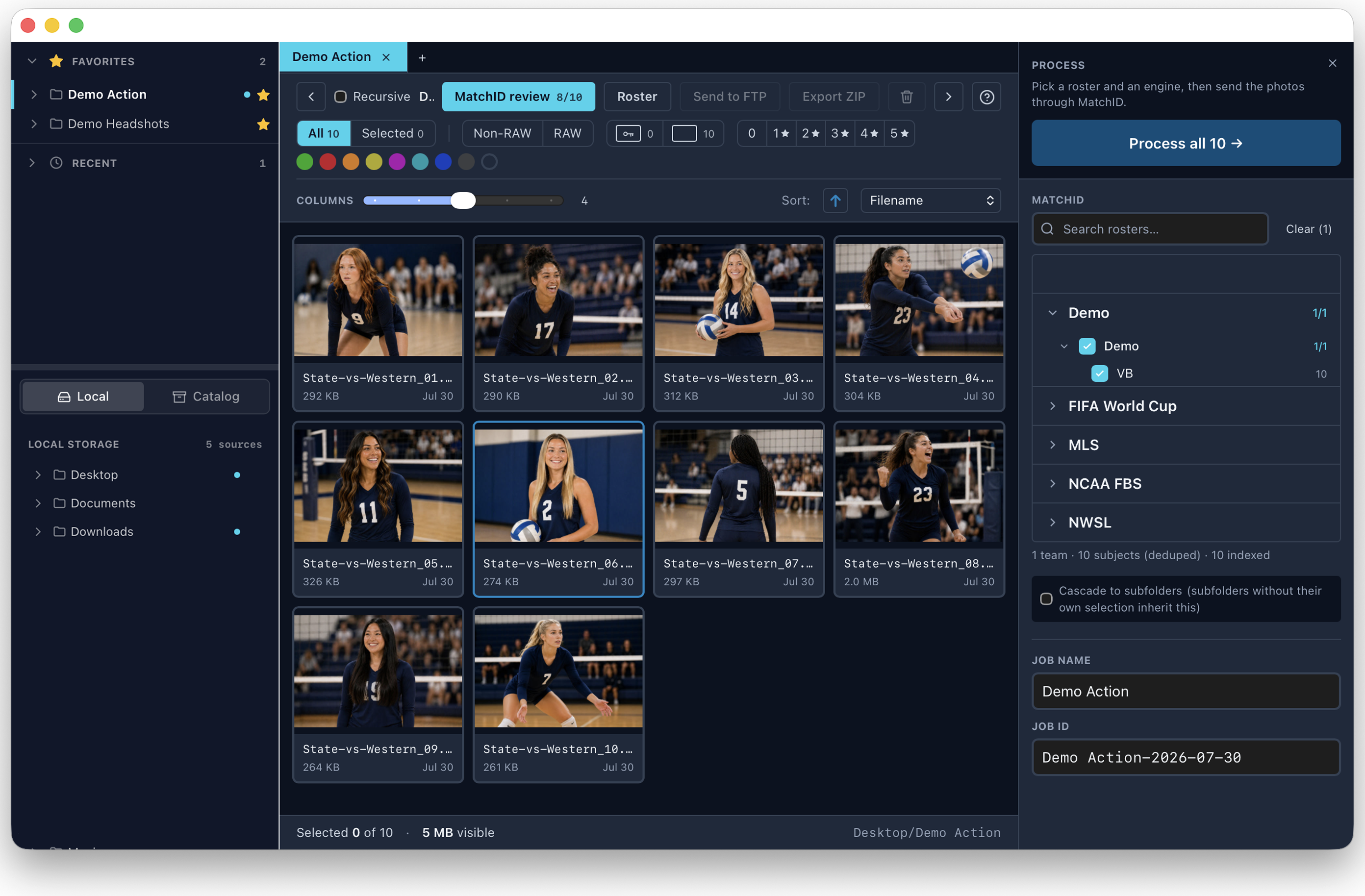 MatchID roster scope selection in Browse