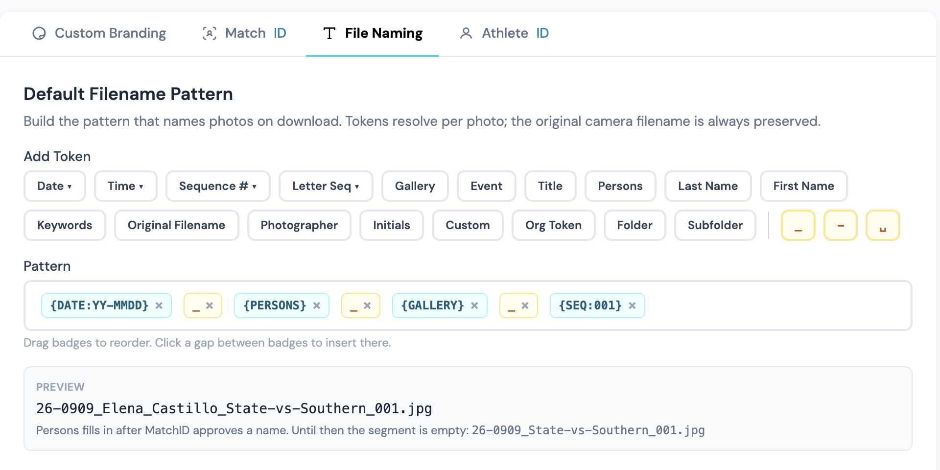 The org pattern builder